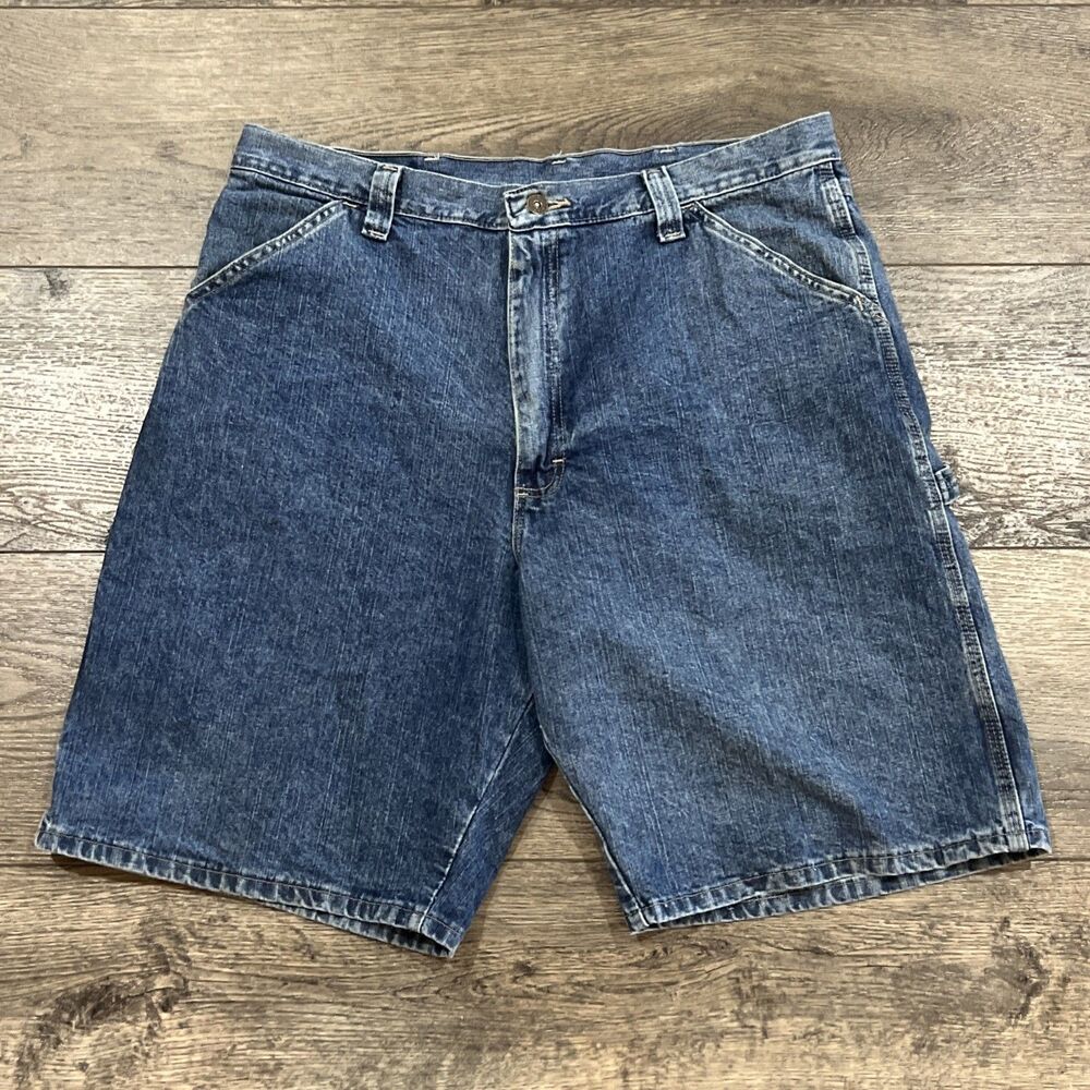 Vintage Y2K Wrangler Blue Denim Carpenter Jean Shorts Jorts - Men’s 36